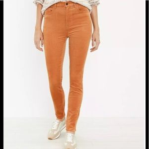 Loft curvy skinny corduroy pants